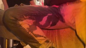 2 amateur flatmates wetting their pants on cam for a follower