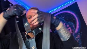Your Stepdad Found Your Leather Gear And Now He's Horny Too - Leather Gloves with Huge Cumshot - POV Roleplay - Wolfgang White