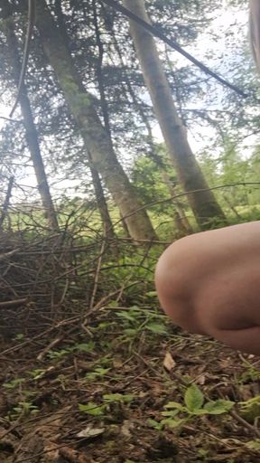 With the Dildo in the Forest - Swiss Girl