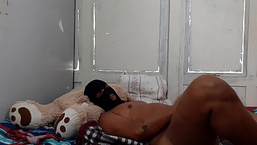 Comi o gordinho em todas as posições até gozar litros em cima dele