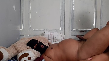 Comi o gordinho em todas as posições até gozar litros em cima dele