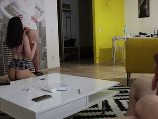 My Girlfriend Drilled My Nerdy Roommate Cuckold Boyfriend