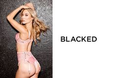 Angelic blonde chick Jazmin Luv fucks with a large black penis