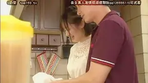 Japanese Bitchy Stepmom Gets stepbrother cock in her hands