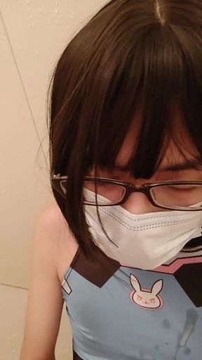 Japanese Crossdresser Overwatch Masturbation and Cumshot