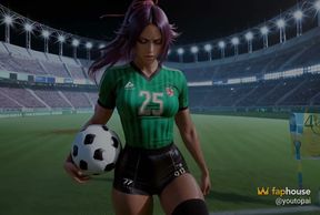 Yoruichi Shihouin at Soccer Practice in the Porn Ai Adaptation of Bleach