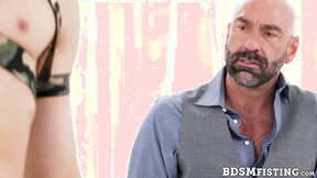 ”DILF Drew Sebastian roughly fists submissive hunk Jim Fit”