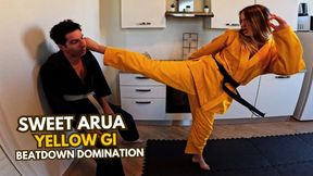 Sweet Aura yellow gi beatdown domination