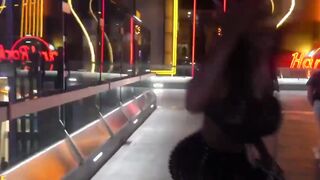 Michael Myers fucks African Mystique on the Las Vegas Strip