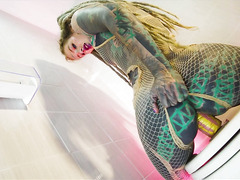 Alternative tattooed model Anuskatzz fucks her toy