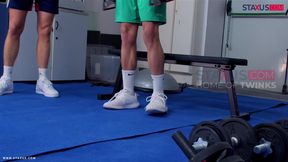 STAXUS :: Hot Coach Destroyed My Ass in the Gym After Training Session!