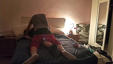 We fucked in her parents' bed