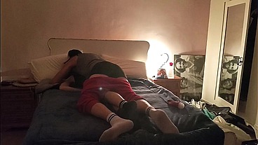We fucked in her parents' bed