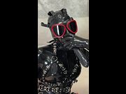 Gasmask Latex G/G session Lesbian