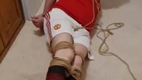 Miss M keeps man bound and gagged for four hours in football kit