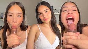 Petite 18yo Gives Her First Ever BJ on Camera � Unexpectedly Amazing!
