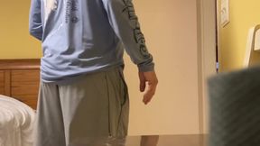 Naughty girl paddled and soaped