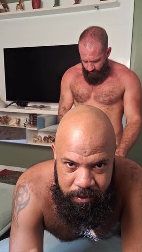 Bearded Stepuncle Getting Fucked by Bearded Miner