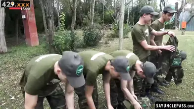 Soldiers Wife #2 & Hot Blonde Babe Share A Military Man In Threesome