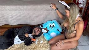 coelha rangel carlos sentando na pica grossa do anao safado