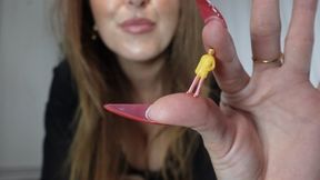 Giantess tease and tourment