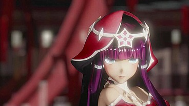 Genshin Impact Layla Hentai Sex And Dance Undress Wiggle Wiggle Missionary Doggy Style MMD 3D Red Clothes
