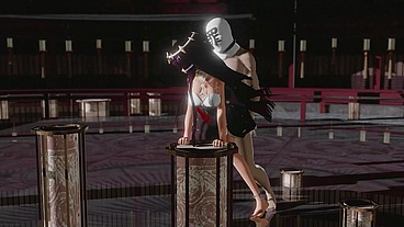 Genshin Impact Layla Hentai Sex And Dance Undress Wiggle Wiggle Missionary Doggy Style MMD 3D Red Clothes