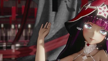 Genshin Impact Layla Hentai Sex And Dance Undress Wiggle Wiggle Missionary Doggy Style MMD 3D Red Clothes