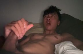Asian Twink Jerks & Cums