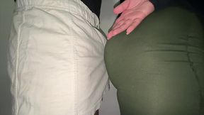 big-ass woman touches a stranger s penis