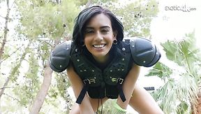 Torrid exotic rugby player Janice Griffith wanna be fucked doggy style