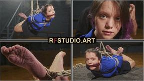 Thea - First Suspended Hogtie Experience of a Sweet Rope Bunny (FULL HD MP4)