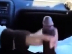 BBC gets a handjob in the car