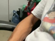 DILF Gets Too Eager To Please Fans, Massive Cum Load All Over Big Dick!!! Creamy Cum For All 😈🍆💦