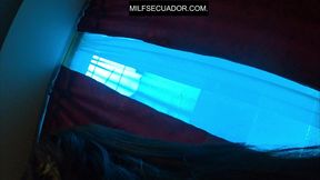 fiesta de halloween con mi hijastro, esta vez me puse un traje sexy, 4k pov