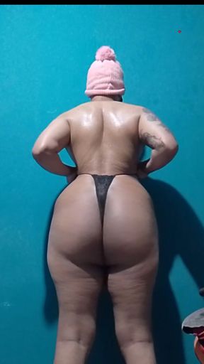 BRUNETTE FEMBOY WITH HER BIG ASS