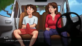 My stepmom falls in love with me, and we fuck every moment we can - summertime saga