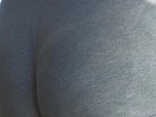 Exhibitionist wife at the carwash pov hubby films