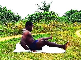 Fitness abdos en plein air – style salle de sport