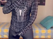 😈SPIDERMAN SURPRISE CUM💦💦