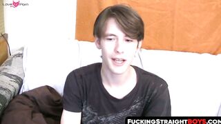 FuckingStraightBoys.com - Unprofessional twink enjoys roasting babe in FMM group sex