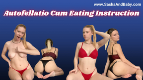 Autofellatio Cum Eating Instruction JOI Dirty Talk Cum Countdown