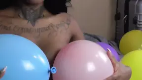 Ebony Balloon Fetish