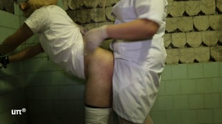 pegging with Mistress Claudia in a dirty asylum