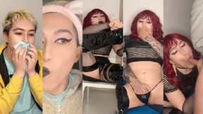 Sissy boy persuaded to transform and porked by step dad