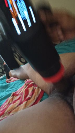 Fun toy male masturbation solo