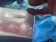 Onaho爱丽丝女神倒模飞机杯开箱外加亲身测评，中国人帅哥 使用他的新 飞机杯 打 飞 机。