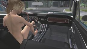 1965 Ford Mustang Convertible Cranking Template - Madison Naked and Barefoot 1080p