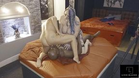 the den sees eva may and livie blainn take jay playhard in hardcore threesome