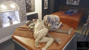 the den sees eva may and livie blainn take jay playhard in hardcore threesome